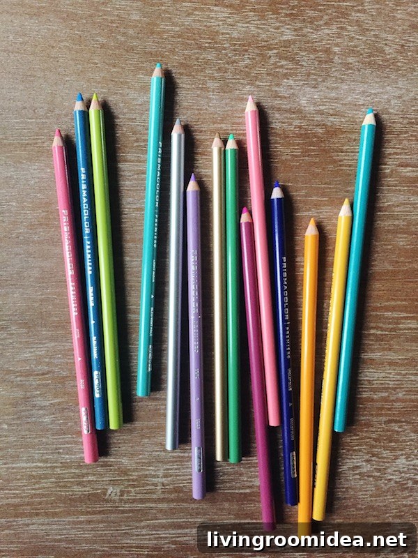 Home Decor Coloring Book: Inspired Room Designs to Color 5 The Inspired Room Coloring Book - Home and Decor - Prismacolor Pencils