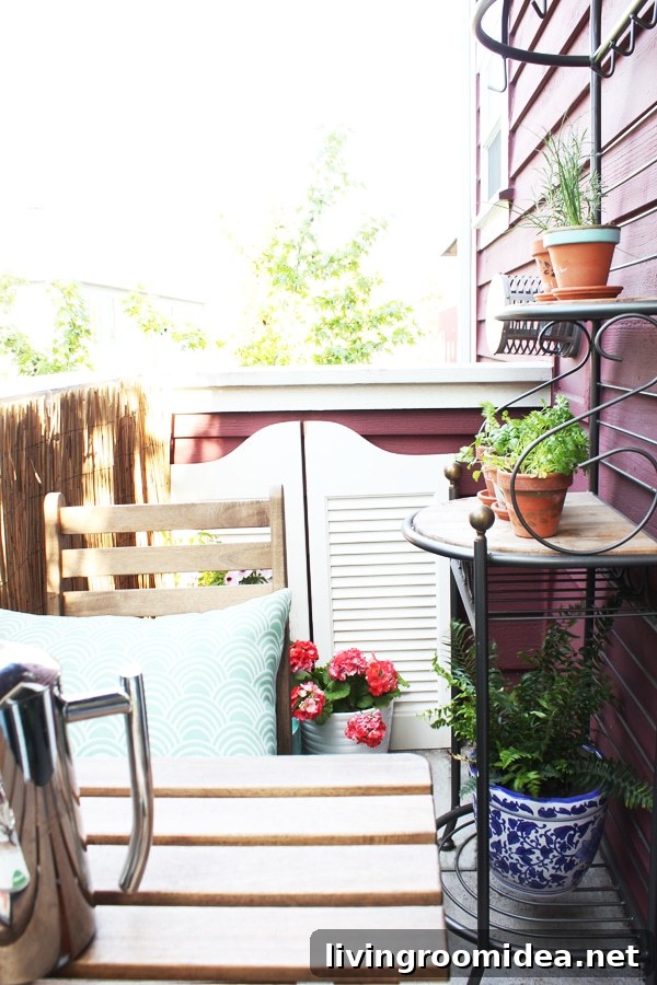 Small balcony