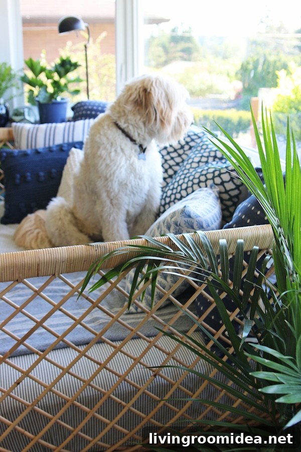 Rattan Daybed: Cozy Window Corner for Relaxing Views 15 Rattan Daybed - The Inspired Room blog