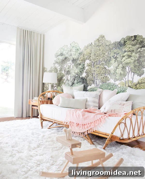 Emily Henderson-Nursery - Rattan Daybed