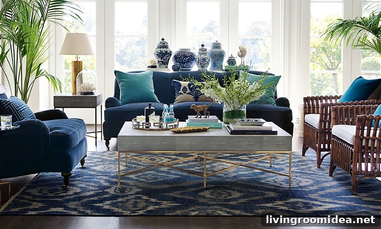 rattan accent chairs in a living room
