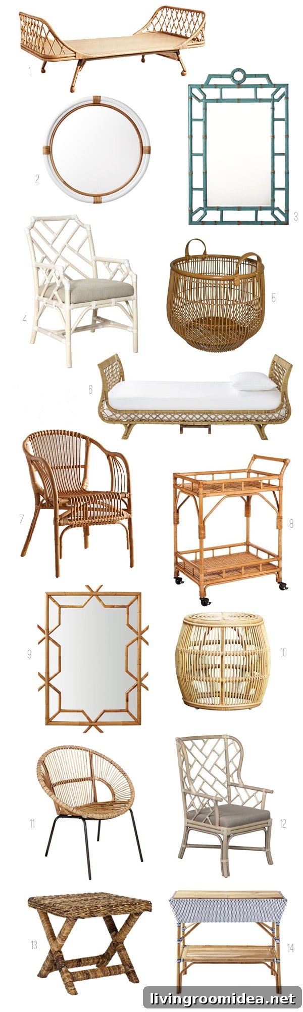 Rattan Decor and Furniture Roundup - The Inspired Room