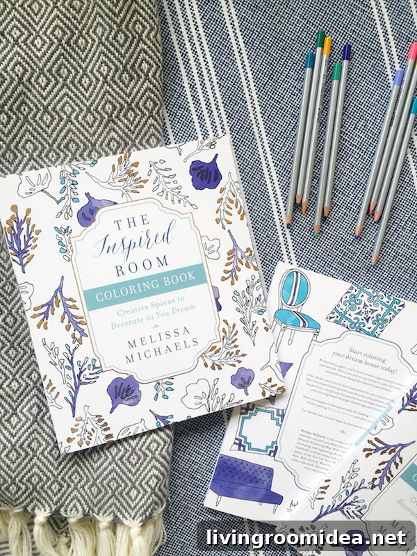 The Inspired Room Home Decorating Coloring Book