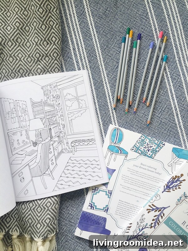Home Decorating Coloring Book: You're Invited to Style Your Space 3 Home Decor Coloring Book - The Inspired Room