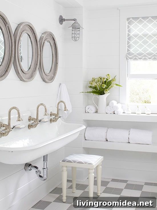 Shiplap Bathroom Kohler Brockway Sinks