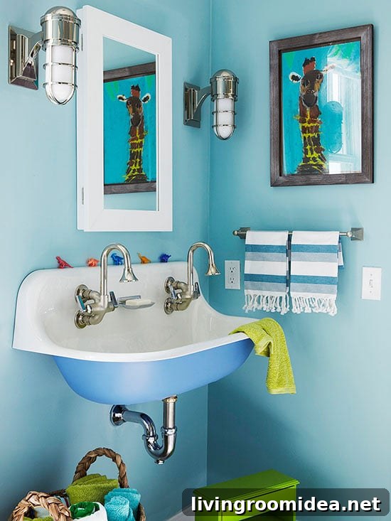 Colored Powder-Coated Trough Sinks: Durable Styles & Finishes 14 Wall Hung Sink