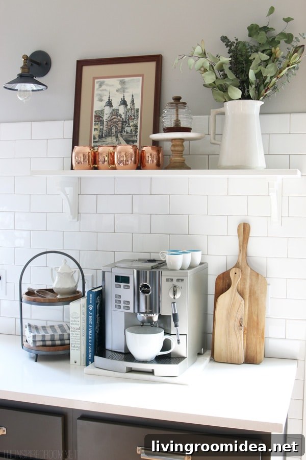 Kitchen Open Shelf - The Inspired Room