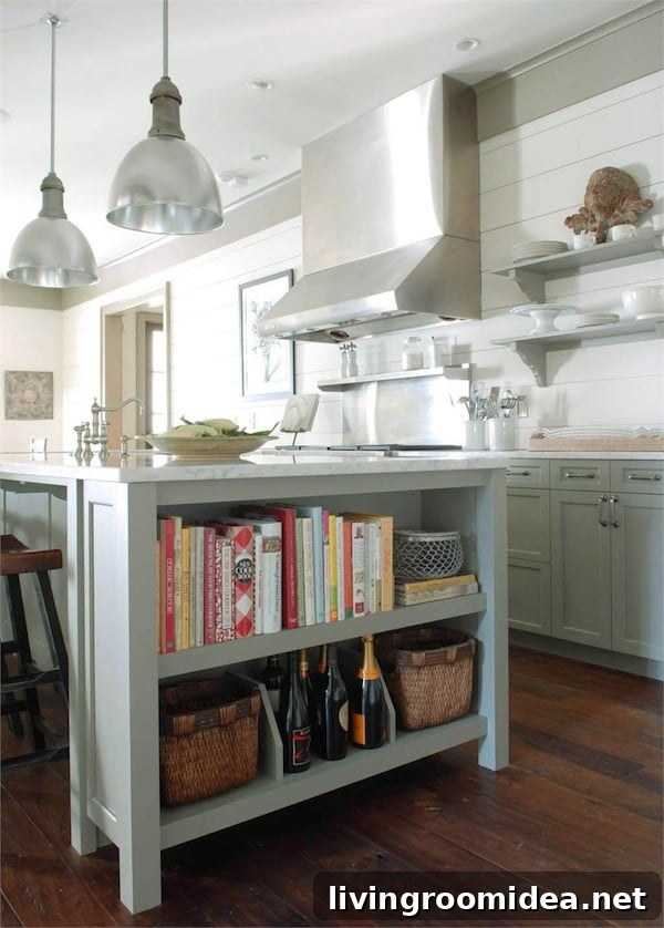 Kitchen open shelves add charm and character to a kitchen. Click through for other ways to incorporate open shelving in a kitchen.