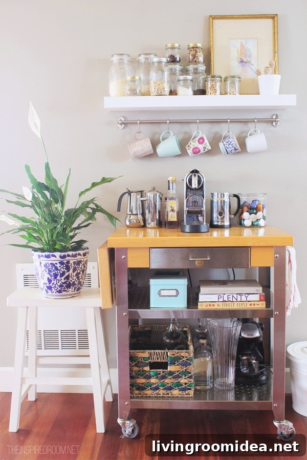 Kitchen open shelves add charm and character to a kitchen. Click through for other ways to incorporate open shelving in a kitchen.