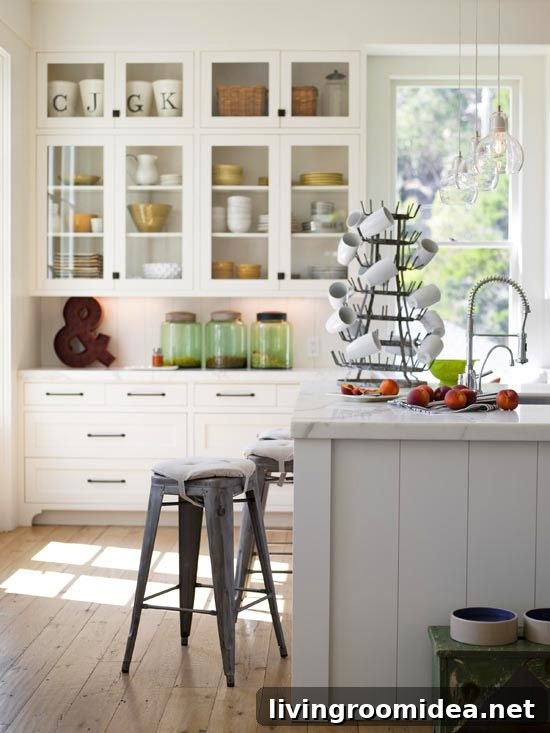 Metal Mug Rack White Kitchen