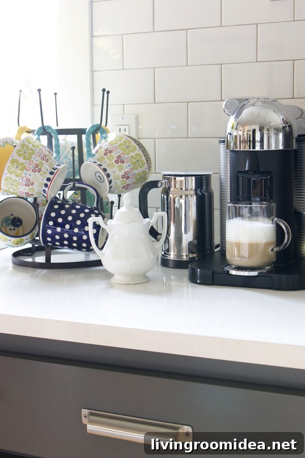 Nespresso Coffee Station with Mug Rack