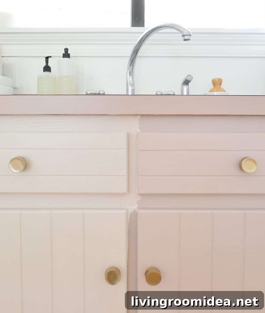 Testing Mauve Pink Paint Colors On White Cabinets
