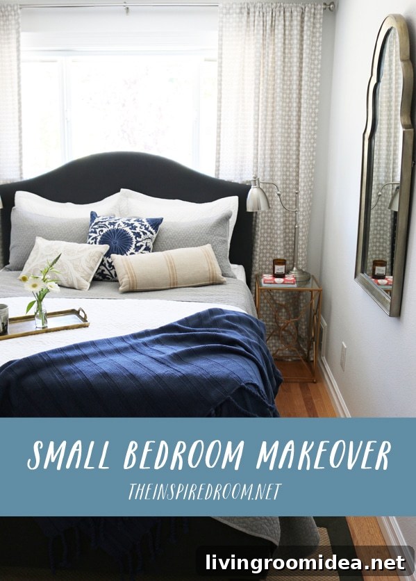 Small Bedroom Makeover - The Inspired Room blog