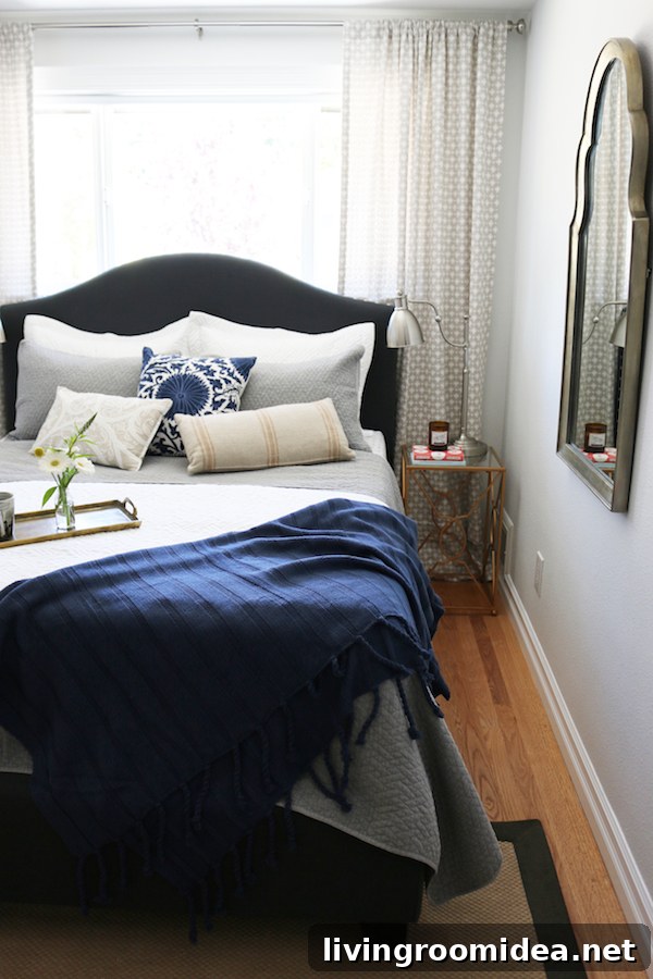 Small Bedroom Makeover - The Inspired Room blog