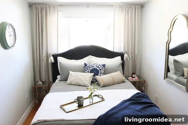 Bedroom Makeover by The Inspired Room - Small Space