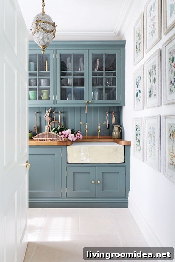 Colorful Kitchen Cabinet Ideas and Design Inspiration 5 Green Colored Kitchen Cabinets - Card Room Green by Farrow and Ball - A round up of inspiration for colored kitchen cabinets