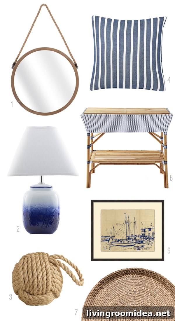 Coastal Home Decor Ideas for Independence Day Celebrations 12 Coastal Style Home Accessories - The Inspired Room Click through to theinspiredroom.net to find a round up of coastal style rooms!