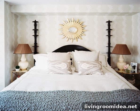 9 Creative Ideas for Decorating the Wall Above Your Bed 3 Mirror over the bed - ideas for decorating above a bed