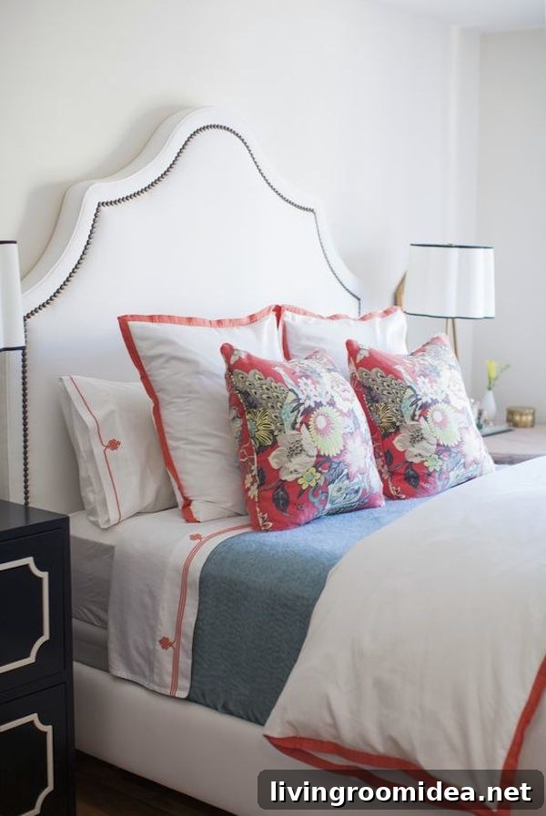 Coco Kelley Bedroom - White with Coral Accents