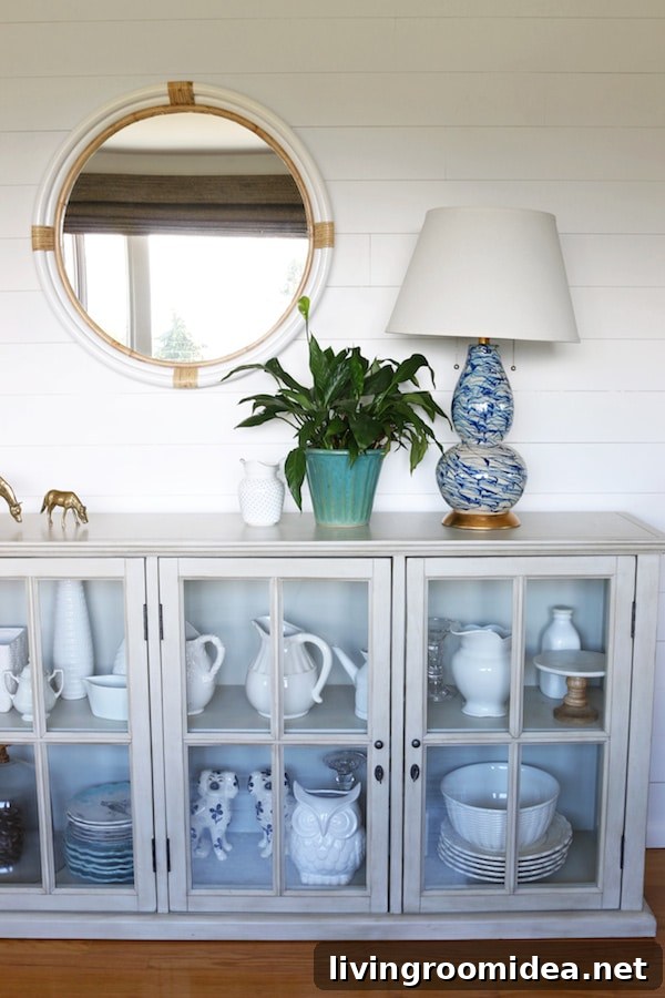 Shiplap Planked Wall in the Dining Room - The Inspired Room