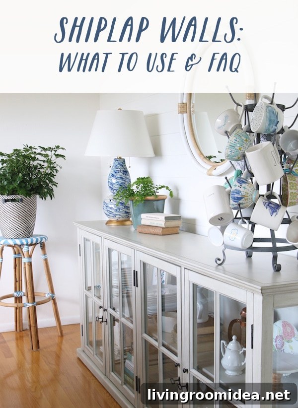 Shiplap Walls: Materials, Installation Tips & Common Questions 15 FAQ on installing DIY shiplap walls. What wood or MDF to use for shiplap and what to do with the corner edges after install.