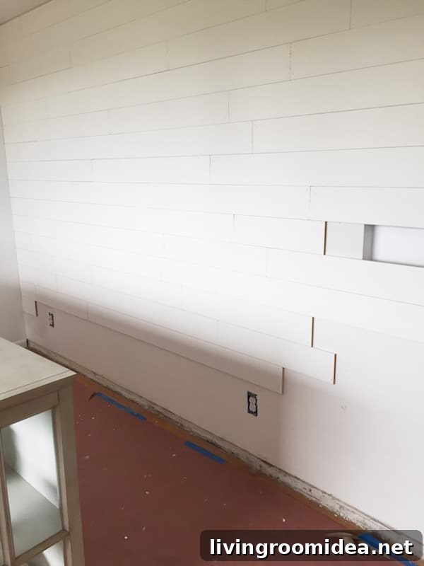 Shiplap Walls: Materials, Installation Tips & Common Questions 10 Shiplap walls MDF random length installation