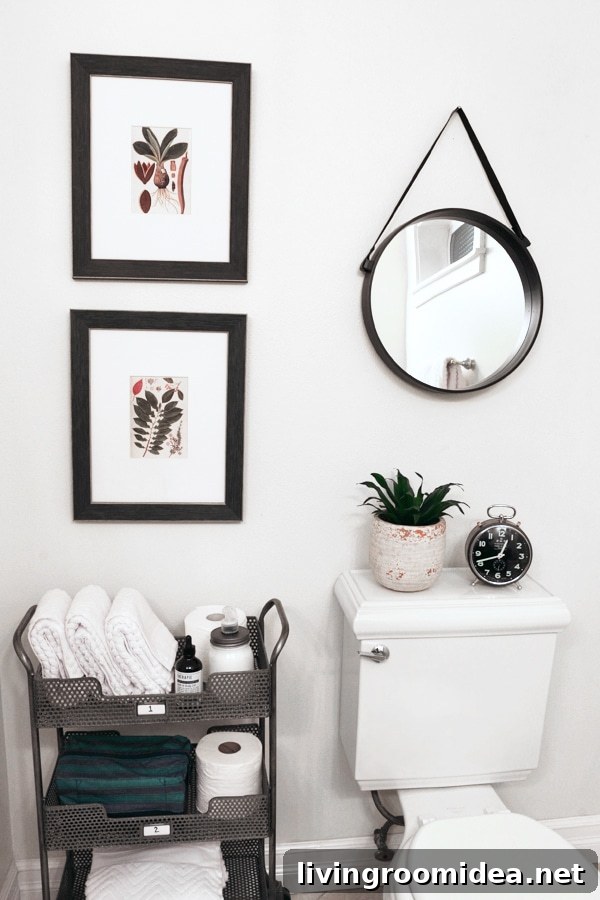 The Inspired Room - Tiered Bathroom Cart