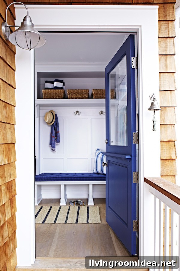 Blue Dutch Door - The Inspired Room House Makeover Inspiration 
