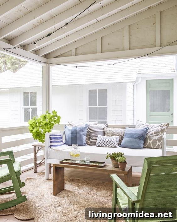 Covered Porch - Tiny Cottage In Maine Tour 
