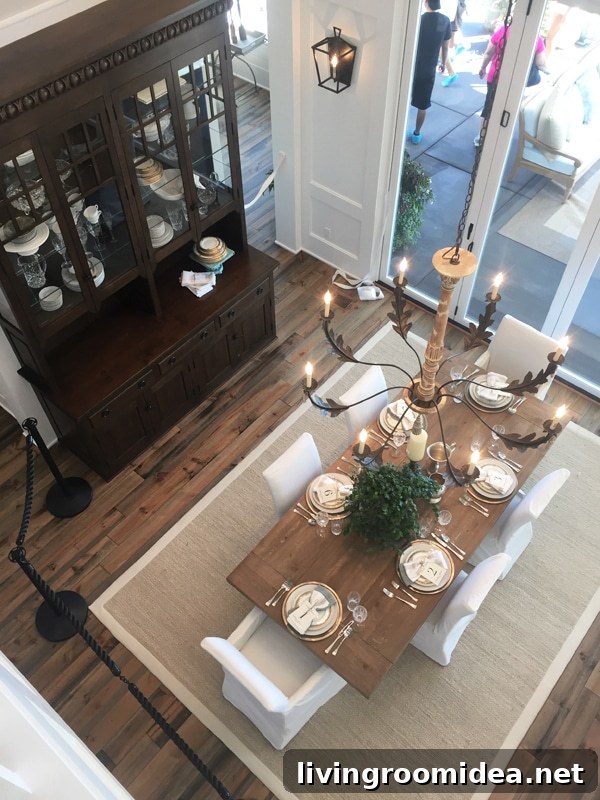 Farmhouse Dining Room - Street of Dreams - The Inspired Room