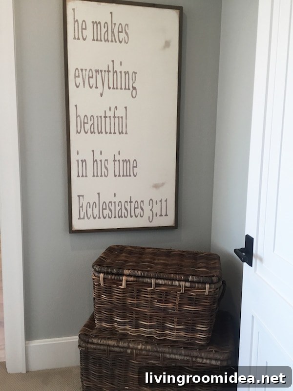 "He makes everything beautiful in his time" - Farmhouse Street of Dreams - The Inspired Room