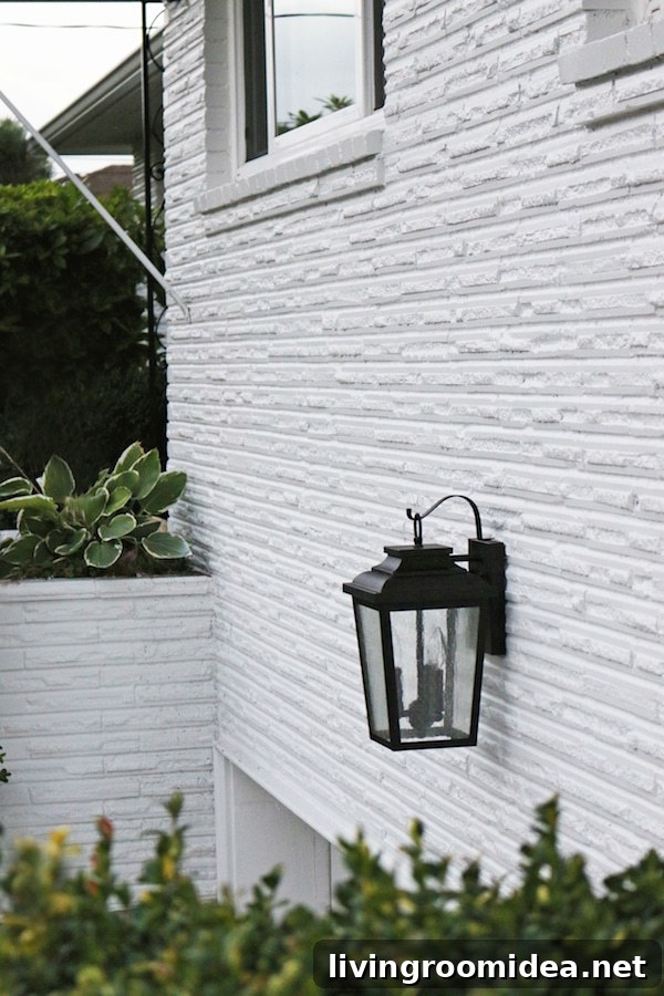 Click through to see a fall house tour of this small white brick cottage with eclectic coastal farmhouse style. 