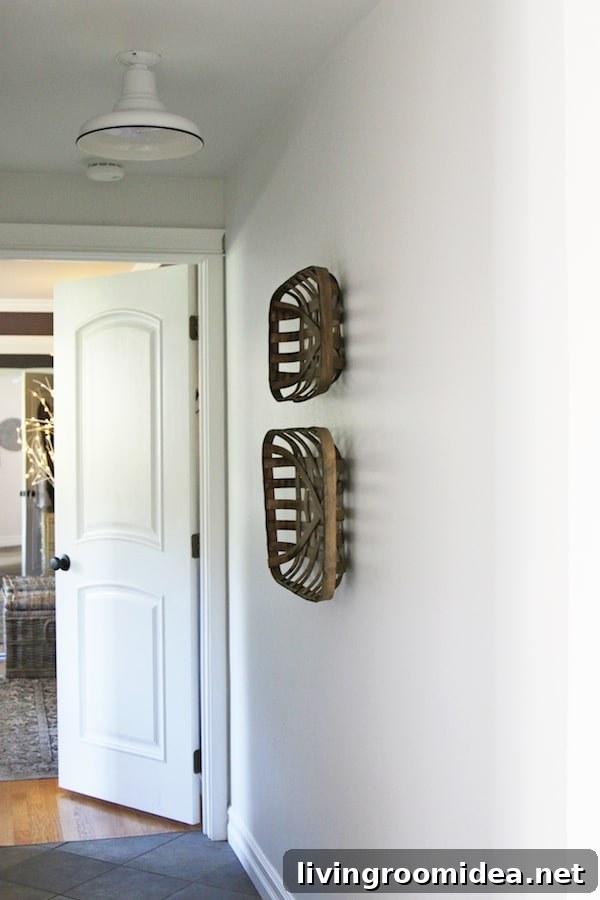 Farmhouse-Inspired Entry Hall: Before and After Transformation 13 Small Hallway + Farmhouse Style Makeover