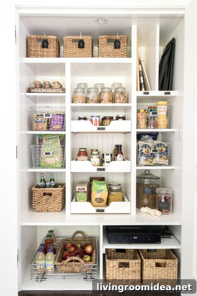 Slide-Out Kitchen Pantry Drawer Ideas for Organized Storage 6 Slide out kitchen pantry drawers - by Nina Hendrick
