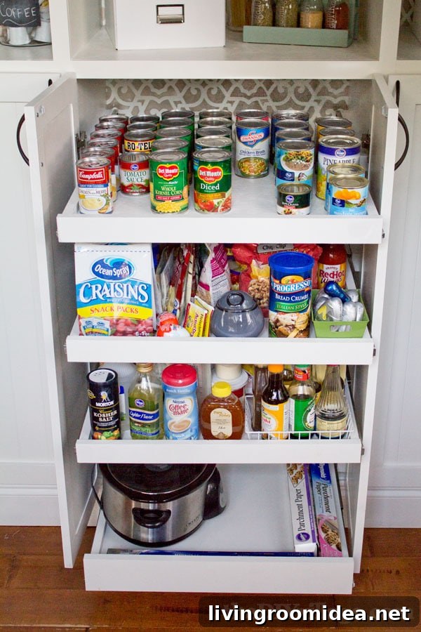 Slide-Out Pantry Drawer Ideas for Organized Kitchens 8 DIY slide out kitchen pantry