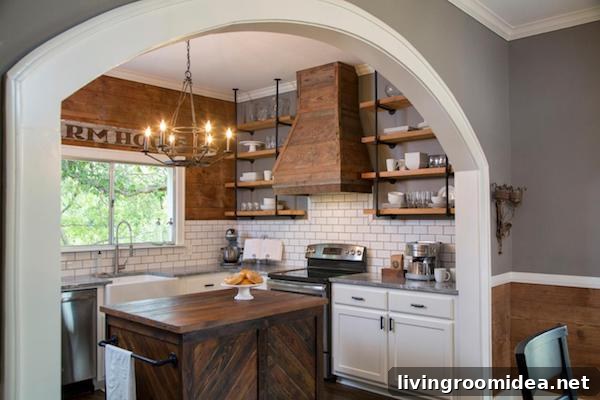 Kitchen Archway - Fixer Upper Chip and Joanna Gaines
