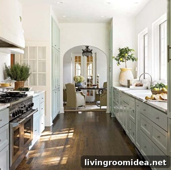 Inspiration: Arched Doorways - Galley Kitchen