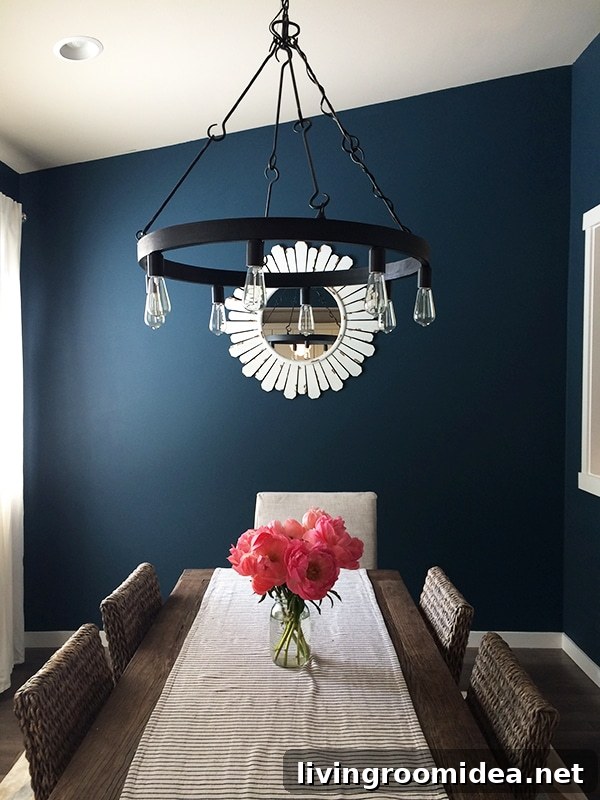 Add Character to a Builder-Grade Home: 10 Stylish Upgrades (Part 2) 8 How to Add Character to a Builder Grade Home - Seaworthy Sherwin Williams Paint Color