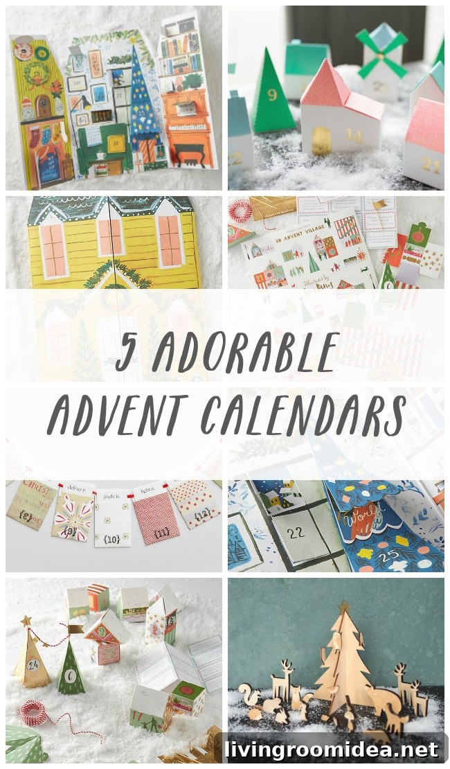 Cute Advent Calendars: Countdown Ideas for Christmas Joy 2 5 Adorable Christmas Advent Calendars 2016 - The Inspired Room