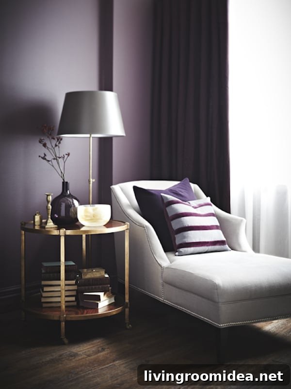 Moody Color Decorating Ideas: How to Style Dark, Dramatic Rooms 5 Decorating with Moody Colors - Plum Walls