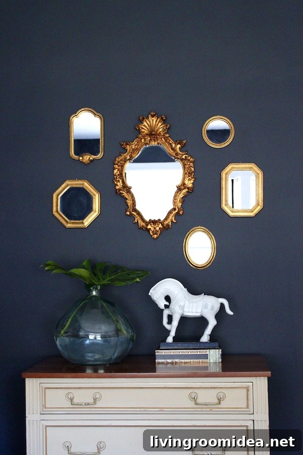 Moody Color Decorating Ideas: How to Style Dark, Dramatic Rooms 7 Decorating with Moody Colors - Dark Walls - The Nesting Game