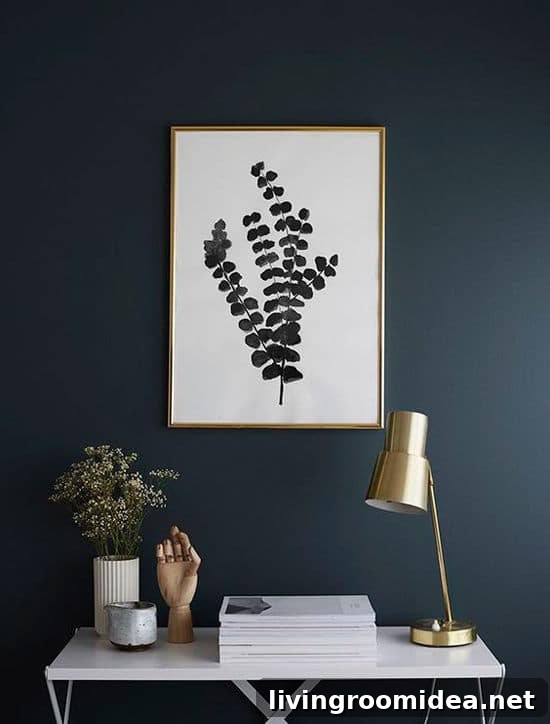 Decorating with Moody Colors - Dark Walls