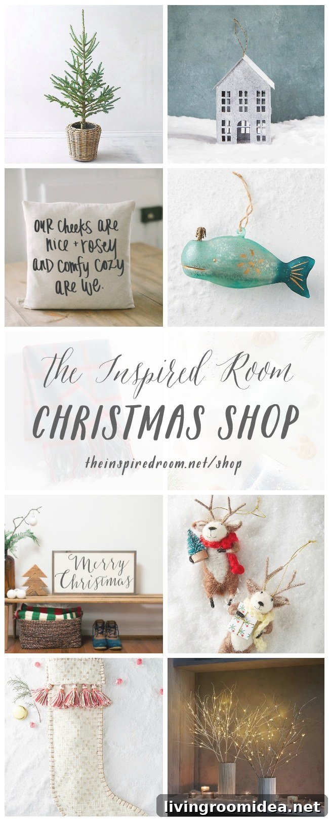 Christmas Gift Guide & Holiday Shop 2016: Top Picks and Gifts 3 Find the most adorable Christmas decorations for 2016 in this shop by The Inspired Room.