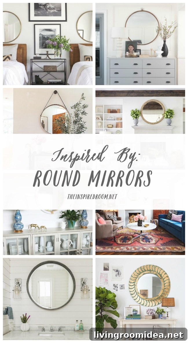 Round Mirror Round Up - The Inspired Room