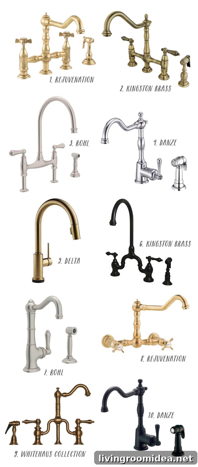 10 Great Kitchen Faucets - click through for more details!