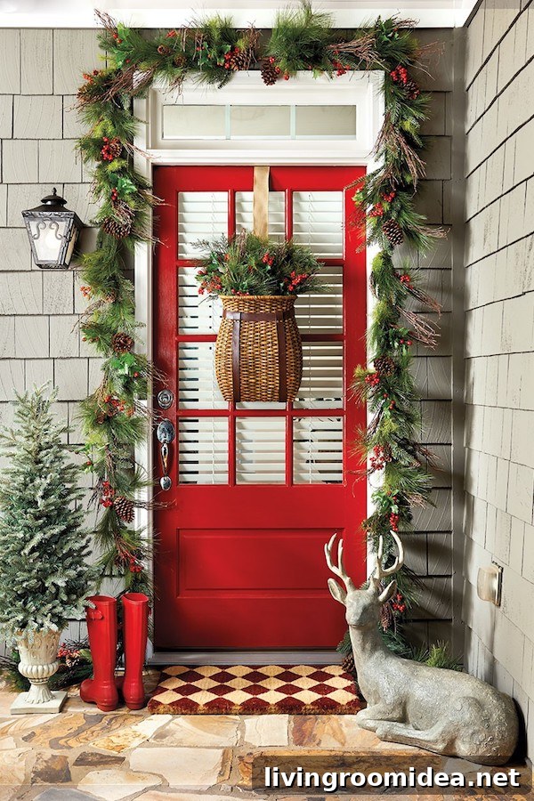 Inspired Holiday Front Door Decorating Ideas for Festive Curb Appeal 2 Christmas Decorating Ideas - Decorating the Front Door