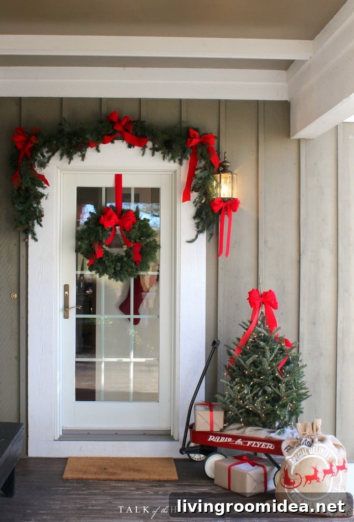 Inspired Holiday Front Door Decorating Ideas for Festive Curb Appeal 12 Christmas Decorating Ideas - Decorating the Front Door