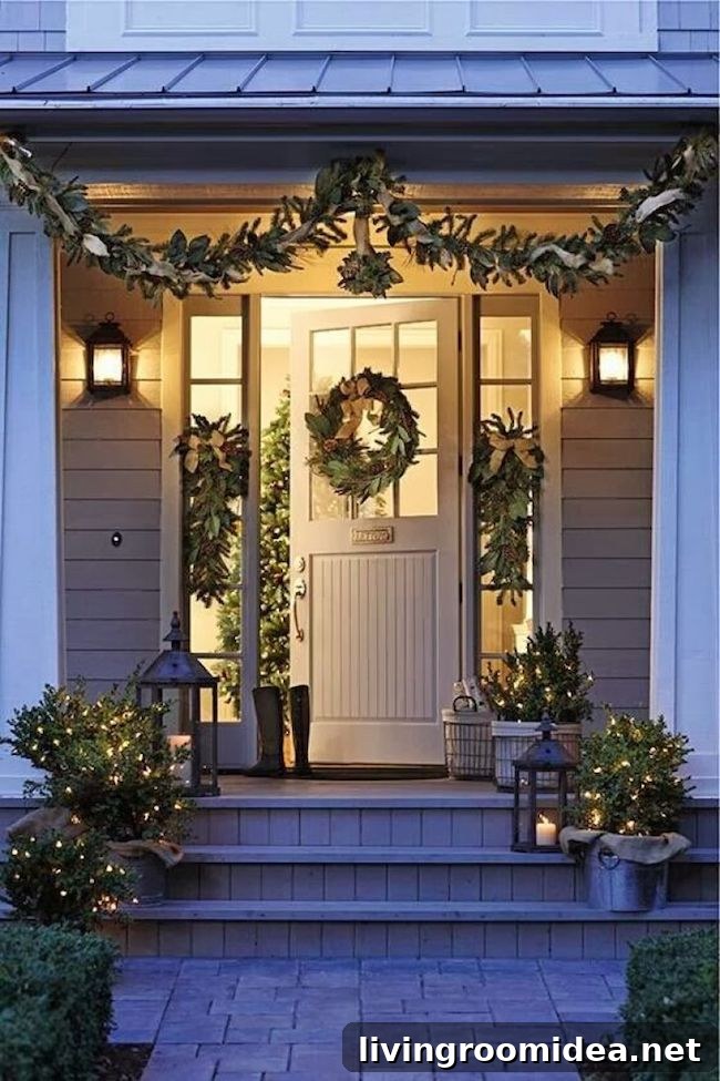 Inspired Holiday Front Door Decorating Ideas for Festive Curb Appeal 13 Christmas Decorating Ideas - Decorating the Front Door