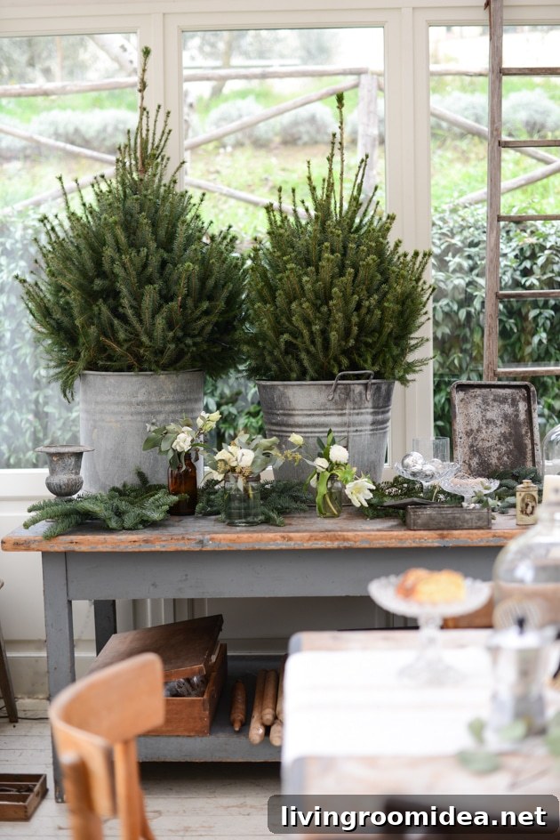 A Bit of Farmhouse: Galvanized & Zinc Christmas Decor