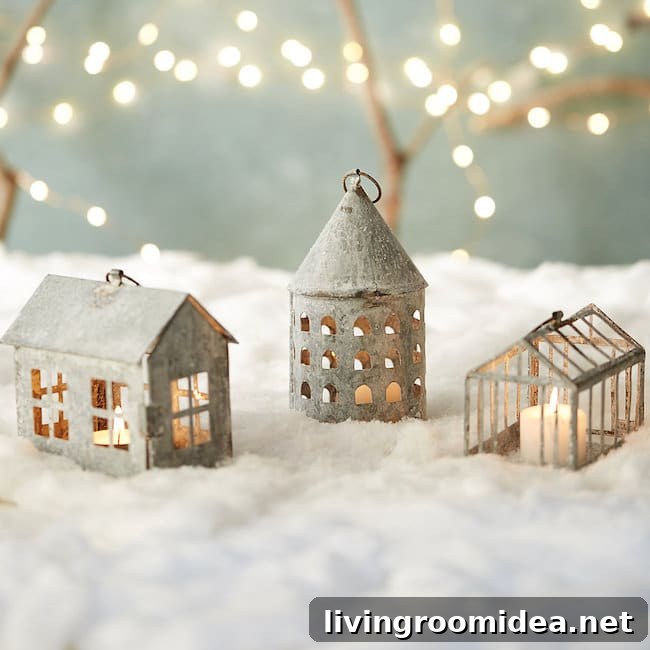 Winter Village Holiday Decor Ideas for Cozy Seasonal Style 4 Simply Inspired Holidays: Zinc Winter Village